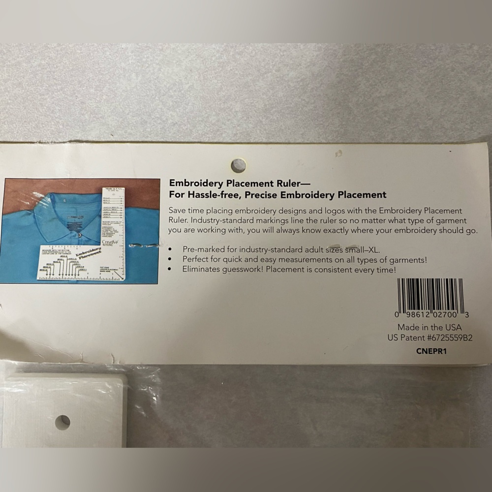 Embroidery ruler - Picture 2 of 2